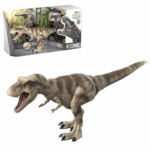 Tiranosaur Rex cu efecte (sunet / lumină) Descoperă lumea preistorică fascinantă cu figurina "Tiranosaur Rex"! Această jucărie realistă, cu părți mobile și detalii atent lucrate, este cadoul perfect pentru micii exploratori și pasionații de dinozauri.Caracteristici: 	Plastic de înaltă calitate, sigur pentru copii 	Membre mobile pentru jocuri dinamice 	Design realist, inspirat de adevărații dinozauri 	Potrivită pentru copii de la 3 ani în susAceastă jucărie stimulează imaginația și interesul pentru istoria naturală.