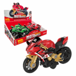 Set DIY «Motocicleta inerțială», 2 modele Motocicleta inerțială (DIY) — un set perfect pentru micii pasionați de mecanică și construcții! Copilul poate asambla și dezasambla motocicleta folosind unelte sigure, dezvoltând abilități motrice și logice.Datorită mecanismului inerțial, motocicleta merge singură înainte — doar împinge-o ușor! 	Caracteristici: 	Funcție DIY: toate piesele pot fi asamblate și dezasamblate 	Mecanism inerțial: motocicleta se deplasează fără baterii 	Include: șuruburi din plastic, piulițe, șurubelniță 	Materiale: plastic durabil și sigur 	Ambalaj: cutie colorată, ideală pentru cadou 	Recomandat copiilor de la 3 aniO jucărie educativă care îmbină distracția cu învățarea!