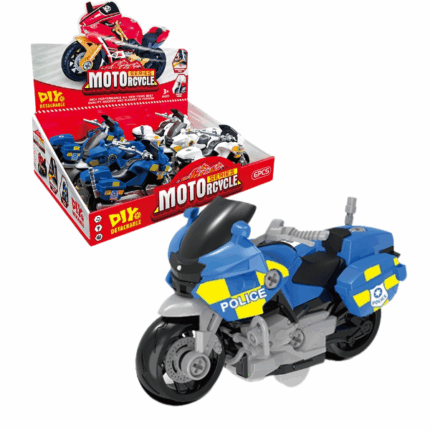 Set DIY «Motocicleta inerțială» in as. Motocicleta inerțială (DIY) — un set perfect pentru micii pasionați de mecanică și construcții! Copilul poate asambla și dezasambla motocicleta folosind unelte sigure, dezvoltând abilități motrice și logice.Datorită mecanismului inerțial, motocicleta merge singură înainte — doar împinge-o ușor! 	Caracteristici: 	Funcție DIY: toate piesele pot fi asamblate și dezasamblate 	Mecanism inerțial: motocicleta se deplasează fără baterii 	Include: șuruburi din plastic, piulițe, șurubelniță 	Materiale: plastic durabil și sigur 	Ambalaj: cutie colorată, ideală pentru cadou 	Recomandat copiilor de la 3 aniO jucărie educativă care îmbină distracția cu învățarea!