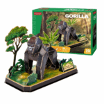 3D puzzle «Gorilă», 34 elemente Puzzle 3D Casa albă, de la CubicFun este un joc de puzzle foarte interesant pentru întreaga familie.În timul jocului cu  puzzle 3D împreună cu copiii tăi, le poți povesti că gorilele sunt cele mai mari și mai grele primate din lume. Înălțimea corpului lor ajunge de la 1,25 la 1,75 metri, iar masculii pot cântări până la 200 kg. Femelele cântăresc puțin mai puțin - 70-90 kg. Hominidele mănâncă mult în fiecare zi.Puzzle-urile 3D sunt un hobby uimitor care dezvoltă nu numai gândirea logică, abilitățile motorii fine, perseverența și acuratețea, dar învață și o mulțime de lucruri interesante despre univers, în timp ce te distrezi cu familia ta.O metodă veselă de a cunoaște lumea fascinantă a animalelor sălbatice împreună cu noua colecție de puzzle-uri 3D CubicFun. Modelul un număr mic de piese, însă detaliile puzzle-ului sunt precise, iar copilul nu va avea dificultăți în asamblare. Modelul asamblat este o gorilă care stă pe fundalul faunei frumoase a Africii.Materialele de înaltă calitate, împreună cu instrucțiuni clare și detaliate, fac ca acest model să fie ușor de asamblat chiar și pentru începători.Nu este nevoie de lipici sau foarfece pentru a asambla modelul.Puzzle-ul are 42 de elemente.