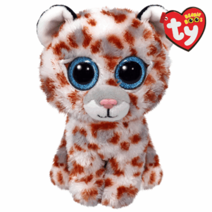 Пятнистая пантера Coco 15 см (Beanie Boos) Никто не бегает быстрее Коко — пантеры, особенно когда речь идет о завоевании вашего сердца! Эта супер мягкая пятнистая кошечка всегда держит вас в напряжении. Сможете ли вы поспеть за такой милотой? 	Сделана из супер мягкой ткани Ty Silk 	Блестящие глаза с глиттером 	Очаровательная белая пятнистая пантера 	Твёрдый розовый носик 	Включает официальный Ty Heart с датой рождения и стихотворением 	Только ручная стирка 	Малый размер: 15 см