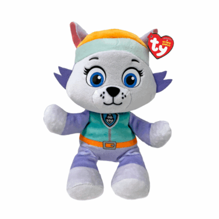 Хаски- спасатель Everest 15/20 см (Beanie Babies) Познакомьтесь с Everest — хаски из популярного мультсериала Paw Patrol, теперь в мягкой версии TY Beanie Babies! С её яркими фиолетовыми ушками, выразительными голубыми глазами, она готова стать верным другом в любых приключениях. Эта очаровательная плюшевая хаски передаёт её дух приключений с тёплой улыбкой и фирменным зимним снаряжением. Независимо от того, покоряет ли она ледяные вершины или наслаждается уютными моментами, Everest — идеальный спутник для любого приключения. 	Изготовлена из особенно мягкого материала с гибким, податливым корпусом 	Ручная работа — высочайшее качество в индустрии 	Идеальный коллекционный экземпляр для фанатов Paw Patrol 	Яркие, насыщенные цвета и классический костюм 	В комплекте фирменное сердечко Ty 	Только сухая чистка