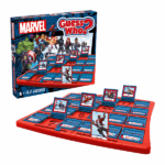 Настольная игра Guess Who? «Marvel» Узнай героя Marvel, не подглядывая. Задавай вопросы, чтобы угадать, какого персонажа выбрал твой соперник. Наклоняй фигурки героев, которые не подходят под ответы, на доске, пока не угадаешь карту персонажа соперника. Guess Who? "Marvel" — семейная игра для детей от 6 лет. Уровень сложности выбираешь ты! Ознакомься с вариантами игры.Правила игрыКаждый игрок получает игровую доску с персонажами и наклоняет её назад, чтобы открыть все окошки. Затем перемешиваются тайные карты. Игроки берут по одной карте и размещают её на своей доске в специальном месте. Игра начинается с младшего игрока. Игроки по очереди задают вопросы, чтобы помочь определить персонажа на тайной карте соперника. Важно: вопросы должны предполагать ответы «ДА» или «НЕТ». После каждого ответа игрок исключает не подходящих персонажей, закрывая их на доске. Побеждает тот, кто первым правильно угадает персонажа соперника в свой ход.Как разнообразить игру оригинальными вопросамиВнимательно рассмотрите всех персонажей на своей доске. Чем они отличаются и чем похожи? Кто-то держит предмет в руке? Или носит маску? Обратите внимание на детали, которые помогут выиграть. Согласуйте с соперником, будут ли вопросы только об внешности персонажа. Если вы фанат Marvel, попробуйте добавить вопросы о сюжете или чертах характера. Можно также попробовать более сложный вариант — с простыми вопросами о поле персонажа, но задавать их только с третьего раунда.Расширенный вариант игрыВ расширенном варианте каждая выигранная партия даёт 1 очко. Победитель — тот, кто первым наберёт 5 очков. В игре могут участвовать более 2 игроков, но важно, чтобы все имели равные шансы, а результаты внимательно фиксировались.Содержимое:● 2 игровых доски,● 48 карточек персонажей,● 24 тайные карты.Характеристики:● количество игроков: 2,● возраст: от 6 лет,● время игры: 15 минут.