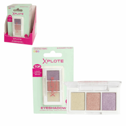 Fard de pleoape XPLOTE «Orchid Haze» Paleta de farduri Xplote „Midnight Blues” – profunzime, rafinament și mister într-o singură privire.Descoperă rafinamentul și delicatețea cu paleta de farduri Xplote Orchid Haze, inspirată din nuanțele romantice ale orhideei. Această paletă sofisticată conține trei culori perfect armonizate — cu finisaje mat, satinat și strălucitor — ideale pentru a crea un look feminin și elegant. Formula pigmentată și catifelată permite aplicarea ușoară și estomparea fără efort, iar designul compact o face perfectă pentru orice geantă.Caracteristici: 	Pigmentare intensă – culori vibrante încă de la prima aplicare. 	Textură catifelată și ușor de estompat – fardurile se aplică uniform și se blenduiesc fără efort. 	Design compact și elegant – perfect pentru a-l lua cu tine oriunde mergi. 	Versatilitate absolută – potrivită atât pentru machiaj discret, cât și pentru stiluri mai îndrăznețe.Orchid Haze de la Xplote — un accent delicat pentru privirea ta, în orice moment.Opriți utilizarea dacă apar iritații.