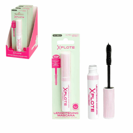Mascara pentru alungire XPLOTE Mascara pentru alungire Xplote Descoperă secretul unor gene vizibil mai lungi și perfect definite cu mascara alungitoare de la Xplote. Creată pentru a transforma privirea, această mascara oferă un efect de lungime extremă și definire impecabilă la fiecare aplicare.Caracteristici principale: 	Formulă alungitoare — extinde vizibil genele fără cocoloașe, cu un efect natural dar spectaculos. 	Perie de precizie — designul inovator separă și definește fiecare geană pentru o aplicare uniformă. 	Negru intens — oferă profunzime și dramatism privirii, punând în valoare frumusețea naturală a ochilor. 	Rezistență îndelungată — menține genele impecabile toată ziua, fără retușuri. 	Textură ușoară și modulabilă — permite aplicarea mai multor straturi, de la un look natural la unul mai dramatic.Beneficii cheie: 	Alungește și curbează genele fără rigiditate. 	Nu formează cocoloașe și nu lasă reziduuri — pentru un finisaj curat și elegant. 	Uscare rapidă — ideală pentru un stil de viață activ. 	Rezistentă, dar ușor de îndepărtat — nu afectează sănătatea genelor. Opriți utilizarea dacă apar iritații.