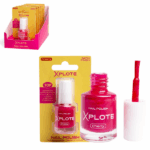 Ojă de unghii XPLOTE «Cherry» Răsfață-te cu oja de unghii XPLOTE „Cherry”, care îți evidențiază personalitatea și adaugă prospețime look-ului tău. Se aplică ușor, se usucă rapid și oferă un finisaj neted și rezistent.Caracteristici și avantaje: 	Acoperire lucioasă și uniformă dintr-o singură aplicare 	Rezistență îndelungată și formulă anti-ciobire 	Uscare rapidă – ideală pentru manichiura de zi cu zi 	Pensulă precisă pentru aplicare ușoară și uniformă 	Textură lichidă pentru un rezultat impecabilInformații despre produs: 	Volum: 6 mlSfaturi pentru aplicare: 	Pregătește unghiile: îndepărtează oja veche și aplică un strat de bază protector. 	Aplică un strat de ojă XPLOTE și lasă-l să se usuce. 	Pentru o culoare mai intensă, aplică un al doilea strat. 	Finalizează cu un top coat pentru un plus de rezistență și luciu.Oferă unghiilor tale culoare și rafinament cu oja XPLOTE. Experimentează cu fiecare nuanță și strălucește în orice moment!Produs inflamabil – a se păstra departe de foc, scântei, surse de căldură și lumină solară directă.Opriți utilizarea dacă apar iritații.