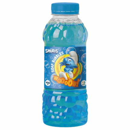 Sticlă cu soluție de săpun «Ștrumfii», 450 ml Scufundă-te într-o lume a distracției cu baloanele de săpun Ștrumfii!Copiii pur și simplu adoră să se joace cu aceste bule, care le aduc o distracție și o bucurie incredibile.Lăsați-i pe cei mici să se cufunde în lumea minunată a jocului cu baloanele noastre de săpun și vedeți-i cum se distrează și zâmbesc