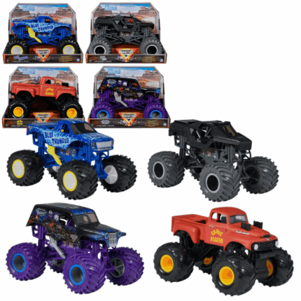 Монстр-трак «Monster Jam» 1:24, в асс. Официальная коллекционная модель монстр-трака "Monster Jam" в масштабе 1:24 — это мощь, стиль и реализм в каждой детали! Каждая машинка отличается проработанным дизайном, настоящими резиновыми шинами BKT и полностью функционирующей подвеской, что делает её идеальной для захватывающих прыжков и эффектных трюков.Инновационная и полностью функциональная подвеска эффективно гасит удары при выполнении высоких прыжков и мощных столкновений, что делает игровой процесс максимально захватывающим и реалистичным. Такая конструкция обеспечивает прочность и долговечность игрушки, позволяя детям наслаждаться безостановочной гонкой и трюками.Собирайте коллекцию моделей Monster Jam, устраивайте собственные захватывающие соревнования и воплощайте самые смелые гоночные сценарии! Эта масштабная модель — отличный подарок для маленьких фанатов экстремальных гонок и коллекционеров.