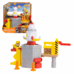 Set de joacă «Nava Spațială: Lansare și Rotire”, Rubble & Crew, seria «Patrula Cățelușilor» Pregătește-te pentru o aventură intergalactică alături de setul de joacă „Lansare și Rotire” cu navă spațială de la Rubble & Crew! Însoțește-l pe Rubble într-o misiune prin mai multe zone de joacă.Așază-l pe Rubble pe platforma de lansare din stânga, ridică platforma pentru a lansa racheta, apoi pune-l în navetă și apasă butonul de sus pentru a activa funcția de rotire — distracție garantată!După aceea, ridică platforma din dreapta pentru a descoperi standul cu jocuri de carnaval și joacă-te în voie, apoi coboară platforma pentru a relua distracția de la început!Caracteristici: 	Set de joacă interactiv cu platforme mobile și rachetă rotativă. 	Apasă butonul pentru a învârti nava spațială. 	Stimulează imaginația și dezvoltarea motrică. 	Potrivit pentru copii de la 3 ani în sus.Descoperă întreaga colecție Rubble & Crew cu camioane de construcții, figurine și seturi cu nisip kinetic Build-It (fiecare se vinde separat), pentru ore întregi de joacă educativă și distractivă în familie!
