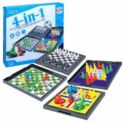 Joc de societate magnetic 4 în 1