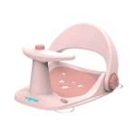 Scaun de baie pentru bebeluși U-Grow cu ghidon și spătar reglabil, roz Scaunul de baie U-Grow transformă timpul de baie într-o experiență sigură, confortabilă și distractivă pentru cei mici. Echipat cu ghidon ergonomic și spătar reglabil, oferă sprijin optim și o poziție confortabilă copilului în timpul băii.Ventuzele de la bază asigură o fixare fermă pe suprafețele plane, oferind stabilitate și siguranță. În plus, butonul interactiv de pulverizare cu apă captează atenția copilului, transformând baia într-un moment de joacă plin de zâmbete, în timp ce părinții pot efectua igiena cu ușurință.Caracteristici: 	Spătar reglabil cu sistem de blocare (ON/LOCK) 	Ventuze antialunecare pentru fixare sigură 	Buton interactiv cu pulverizare de apă 	Potrivit pentru copii cu vârsta între 6 și 18 luniDimensiuni: 	Extins: 36,9 × 31 × 22 cm 	Plian: 45 × 31 × 10,5 cmSoluția ideală pentru o baie sigură, comodă și plină de veselie!