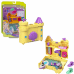 Polly Pocket Набор «Карманный мир», в ас. У куколки Полли очень много увлечений.Она любит встречаться с друзьями, приглашать их к себе в гости, путешествовать и заниматься спортом.С подружкой Шани они проводят много времени к уютном кафе "Сладкое угощение", заряжаются энергией на горнолыжном курорте "Снежный сюрприз", вместе смотрят телевизор дома.Часто Полли приезжает в "Аквапарк Фламинго", чтобы поплавать с подружкой Лайлой.Шкатулки, внутри которых находятся игровые площадки и дополнительные аксессуары, имеют стильный и оригинальный дизайн, легко транспортируются.В набор входит: 2 куклы, аксессуары, шкатулкаРекомендуемый возраст: от 4 лет
