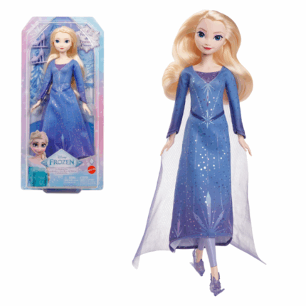 Кукла Disney Frozen «Эльза – Ледовая Фигуристка» Вдохновлённая волшебной атмосферой «Холодного сердца: Зимний фестиваль», кукла Эльза готова к незабываемому празднику! Маленькие поклонники с удовольствием представят, как Эльза вдохновляет жителей Аренделла кататься на коньках под звёздным небом.Эльза одета в сверкающее праздничное платье, напоминающее вечерний снег, и коньки в тон. В комплект также входит дополнительная пара глянцевой обуви для прогулок с сестрой Анной. Гибкие колени делают катание ещё более захватывающим, а её мягкие волосы можно расчёсывать и укладывать.Особенности: 	Вдохновлено мультфильмом «Холодное сердце: Зимний фестиваль» 	Сверкающий наряд, как снег в сумерках 	Съёмные ледовые коньки и дополнительная обувь 	Гибкие колени для реалистичных движений 	Мягкие, расчёсываемые волосы 	Подходит для детей от 3 лет 	Кукла не стоит самостоятельно