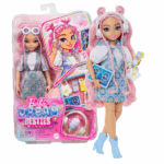 Кукла Barbie Dream Besties «Дейзи Джин» с аксессуарами Откройте для себя мир творчества и мечт вместе с куклой Barbie Dream Besties — Дейзи Джин! Она мечтает создать собственный музыкальный лейбл и выступать на крупнейших музыкальных фестивалях. В набор входят 9 тематических аксессуаров, включая наушники, DJ-планшет и смартфон — всё, что нужно для музыкального вдохновения!Кукла с длинными волнистыми розовыми волосами отлично подходит для причёсок и модных экспериментов. Игры с ней вдохновляют детей на реализацию своих мечтаний и творческий подход.Особенности: 	Тематика: музыка и творчество 	9 музыкальных аксессуаров — наушники, планшет диджея, телефон и др. 	Длинные розовые волнистые волосы — можно создавать прически 	Идеальна для сюжетных и вдохновляющих игр 	Подходит для детей от 4 лет 	Кукла не может стоять самостоятельно