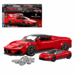 Конструктор Hot Wheels – Maserati MC20, масштаб 1:32 Устройте захватывающий заезд в будущее с детализированным конструктором Maserati MC20 от Mattel Brick Shop! Созданный по мотивам новейшего суперкара от Maserati, этот набор в масштабе 1:32 впечатляет реалистичностью и возможностями кастомизации.Особенности: Масштаб 1:32 — точная миниатюра реального суперкара В комплекте: 2 набора колесных дисков Наклейки для персонализации Металлическая табличка с логотипом Эксклюзивная металлическая машинка Maserati Совместим с остальными наборами серии Speed Series Идеален для коллекционеров и фанатов гоночных авто