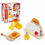 Set de joaca – Toster Завтрак еще никогда не был таким веселым, и дети с удовольствием приготовят и подадут завтрак своим родителям с помощью этого реалистичного деревянного тостера.Игровой набор HAPE «Набор тостеров» стимулирует развитие координации движений, воображения, моторики рук и пальцев. С помощью модели ребенок сможет приготовить вкусный и полезный завтрак. Вместе с игрушкой поставляется семь предметов, включая баночку меда, два кусочка хлеба, нож и емкость со сливочным маслом. Набор характеризуется детальной проработкой элементов управления тостером. Это обеспечивает увлекательный и реалистичный игровой процесс.Модель HAPE «Набор тостеров» изготовлена из древесины высокого качества. Материал характеризуется гладкой поверхностью и устойчивостью к механическим повреждениям. Это обеспечивает безопасную и продолжительную эксплуатацию. При производстве набора использована безопасная для детей краска, не содержащая вредных элементов. Игрушкой могут пользоваться дети в возрасте от трех лет.
